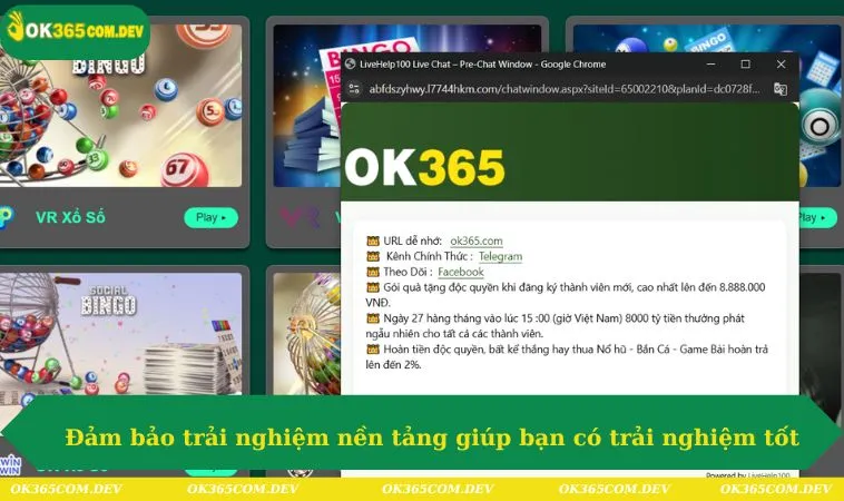 Đảm bảo trải nghiệm nền tảng giúp bạn có trải nghiệm tốt